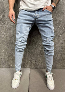 Джинси вузькі до низу блакитні MFStore Изображение Джинси вузькі до низу блакитні MFStore