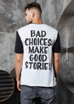 Футболка bad choices черно-белый MFStore Изображение Футболка bad choices черно-белый MFStore