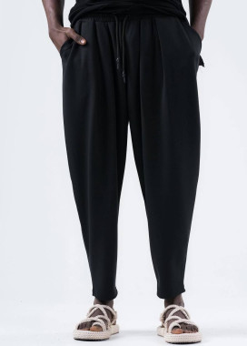 Стильні штани вільного крою чорні MFStore Изображение Стильні штани вільного крою чорні MFStore