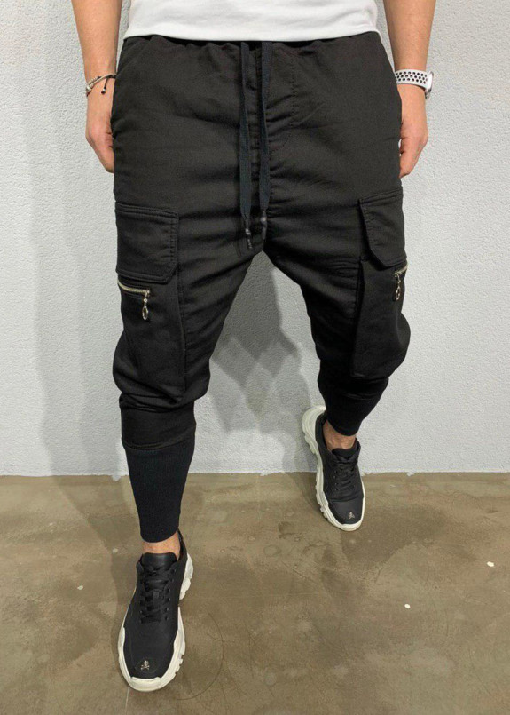 Брюки з великими накладними кишенями збоків на блискавках MFStore Изображение Брюки з великими накладними кишенями збоків на блискавках MFStore
