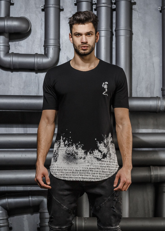 Футболка с белой вставкой снизу Mfstore Изображение Футболка с белой вставкой снизу Mfstore