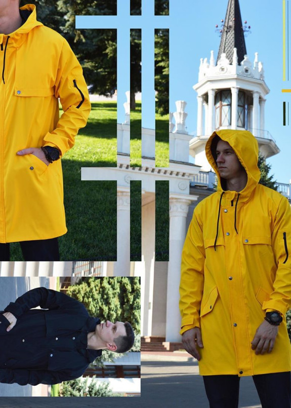 Плащ мужской желтый Jack Изображение Плащ мужской желтый Jack