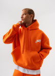 Худі оверсайз на флісі з принтом помаранчеве MFStore Изображение Худі оверсайз на флісі з принтом помаранчеве MFStore