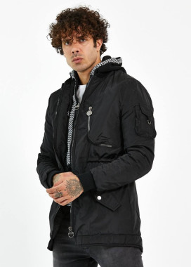 Пальто демисезонное мужское черное MFStore Изображение Пальто демисезонное мужское черное MFStore