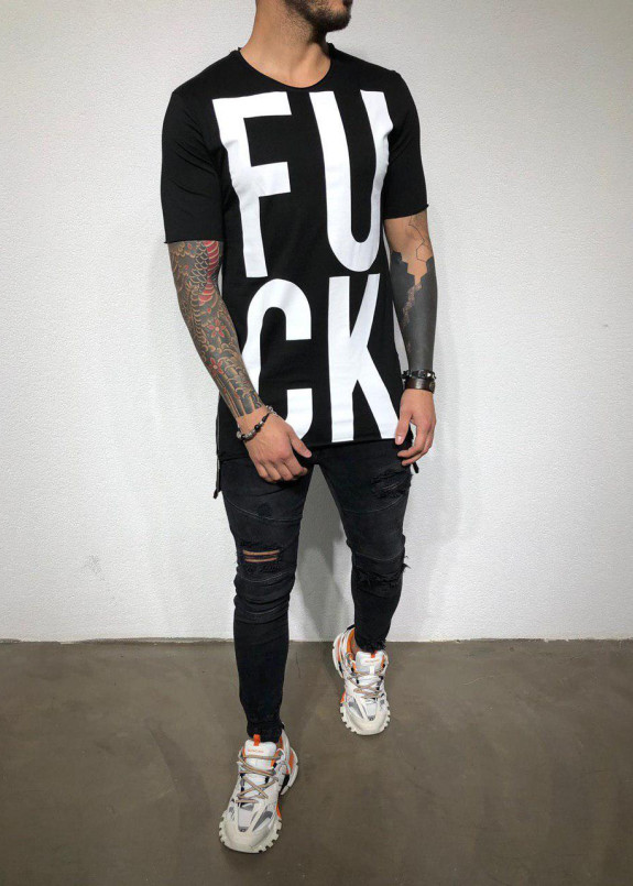 Футболка fuck черный MFStore Изображение Футболка fuck черный MFStore