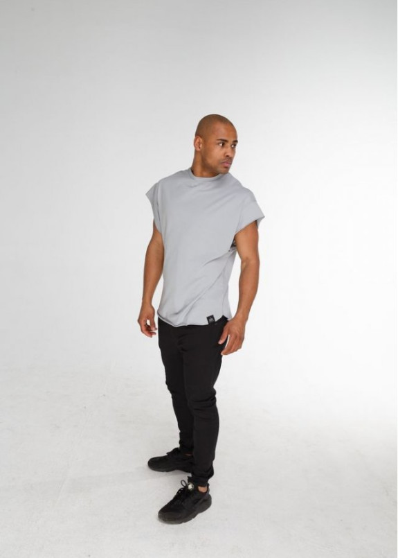 Безрукавка мужская коттон серая Black Limit Изображение Безрукавка мужская коттон серая Black Limit