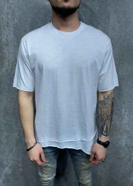 Ассиметричная футболка с двойным кантом MFStore Изображение Ассиметричная футболка с двойным кантом MFStore