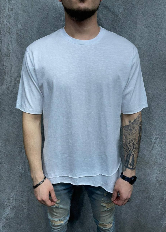 Ассиметричная футболка с двойным кантом MFStore Изображение Ассиметричная футболка с двойным кантом MFStore