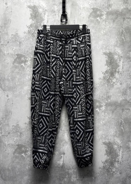 Штани вільного крою з малюнком абстракція на манжеті MFStore Изображение Штани вільного крою з малюнком абстракція на манжеті MFStore