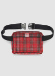 Прозрачная клетчатая сумка на пояс бананка квадратной формы Изображение Прозрачная клетчатая сумка на пояс бананка квадратной формы