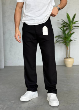 Брюки базові з деніму прямі чорні MFStore Изображение Брюки базові з деніму прямі чорні MFStore