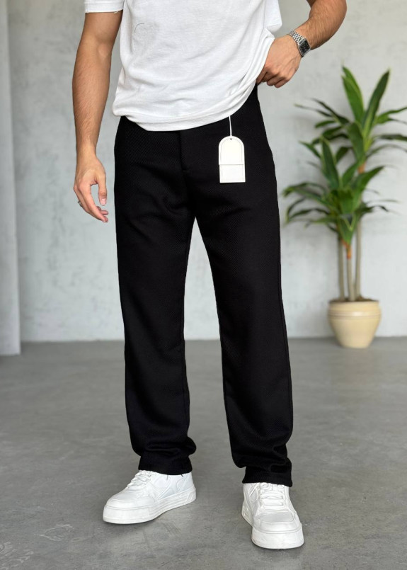 Брюки базові з деніму прямі чорні MFStore Изображение Брюки базові з деніму прямі чорні MFStore