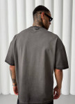 Дизайнерська виварена футболка оверсайз темно-сіра MFStore Изображение Дизайнерська виварена футболка оверсайз темно-сіра MFStore