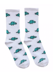 Носки белые Динозавры Изображение Носки белые Динозавры