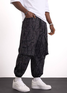 Дизайнерські штани банани з довгими накладними карманами MFStore Изображение Дизайнерські штани банани з довгими накладними карманами MFStore