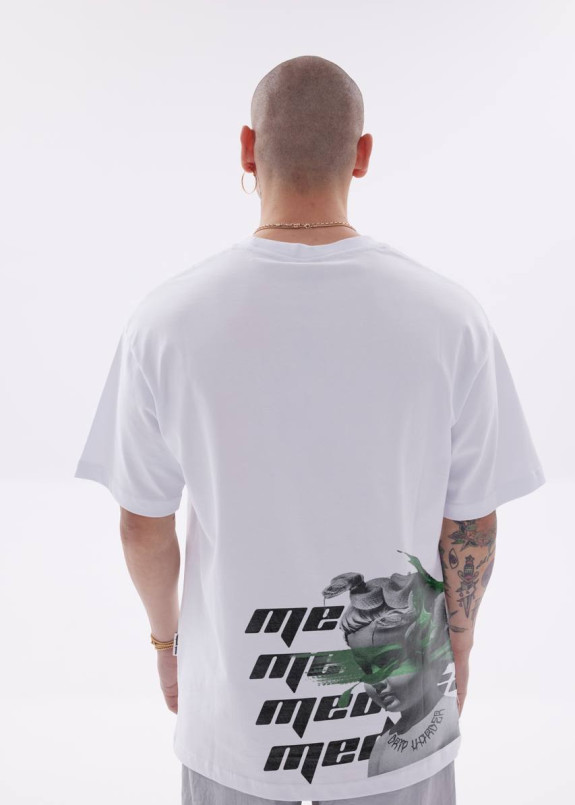 Футболка оверсайз medusa біла MFStore Изображение Футболка оверсайз medusa біла MFStore