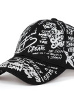 Бейсболка з написом графіті чоловіча чорна MFStore Изображение Бейсболка з написом графіті чоловіча чорна MFStore