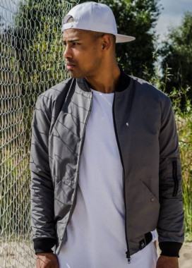 Бомбер мужской Street серый Изображение Бомбер мужской Street серый