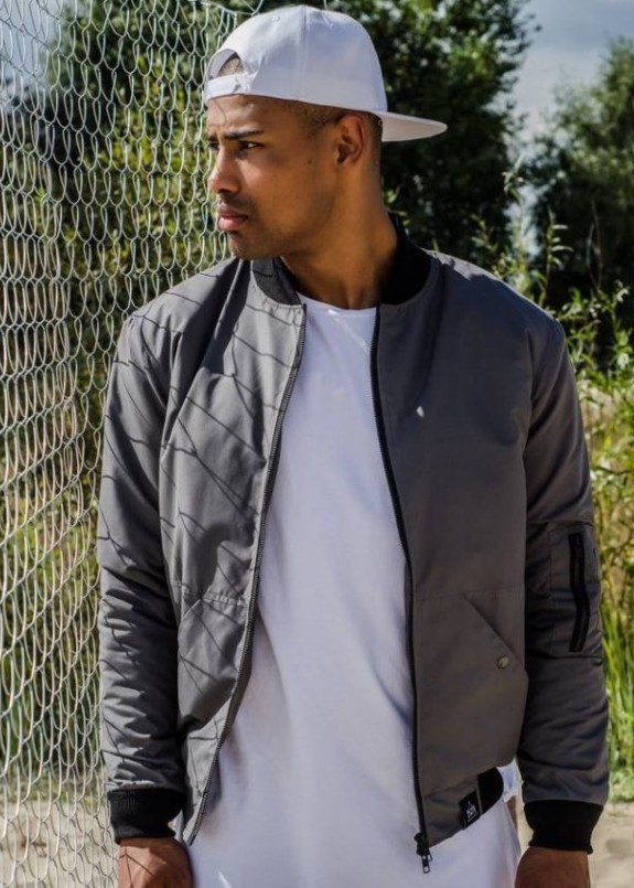 Бомбер мужской Street серый Изображение Бомбер мужской Street серый