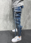Изображение Дизайнерские джинсы карго синие MFStore