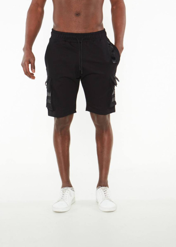 Шорти карго чоловічі з атласними смужками на карманах MFStore Изображение Шорти карго чоловічі з атласними смужками на карманах MFStore