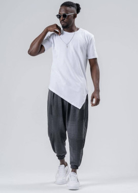 Футболка базова асиметрична біла MFStore Изображение Футболка базова асиметрична біла MFStore