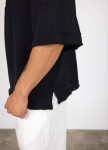 Футболка кімоно оверсайз на гудзиках чорна MFStore Изображение Футболка кімоно оверсайз на гудзиках чорна MFStore