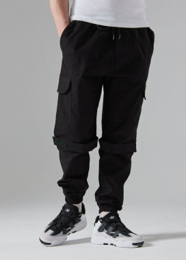 Штани карго чоловічі на застібках чорні MFStore Изображение Штани карго чоловічі на застібках чорні MFStore