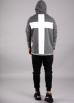 Худи с принтом крест на спине MFStore Изображение Худи с принтом крест на спине MFStore