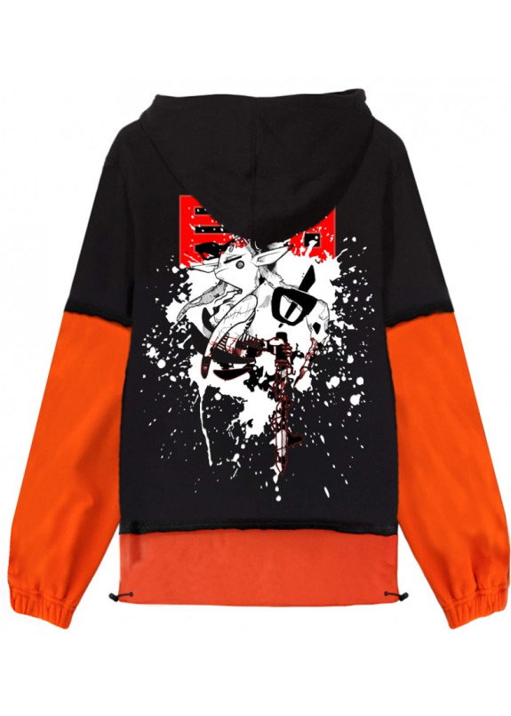 Кофта женская Miyuki Black/Orange Reflective Hood Изображение Кофта женская Miyuki Black/Orange Reflective Hood