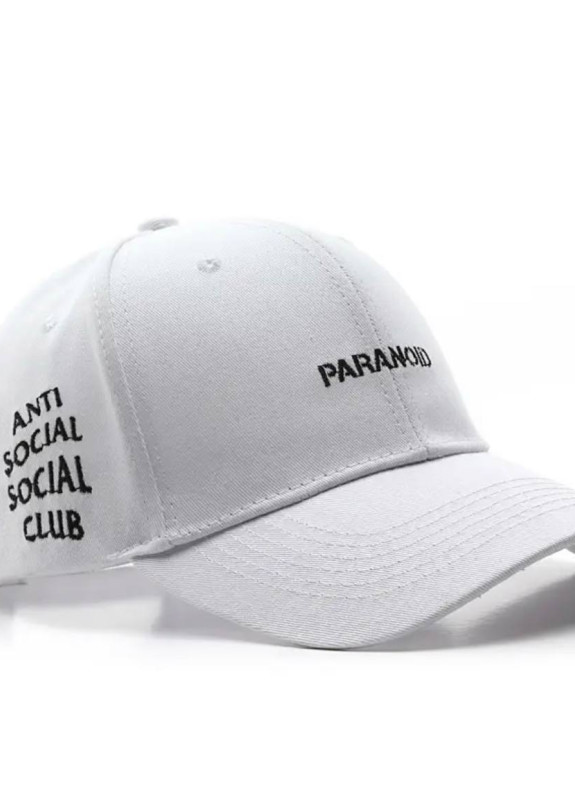 Модна кепка з вишитими літерами біла MFStore Изображение Модна кепка з вишитими літерами біла MFStore