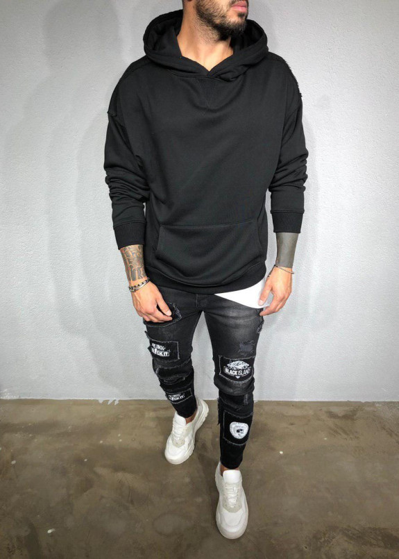 Худи черное базовое Mfstore Изображение Худи черное базовое Mfstore