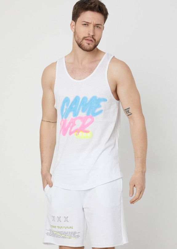 Майка с разноцветными текстом MFStore Изображение Майка с разноцветными текстом MFStore