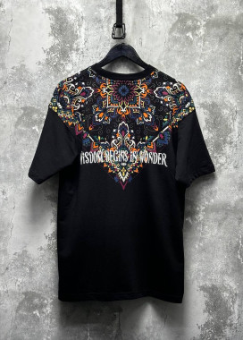 Футболка вільного крою з вишивкою і орнаментом чорна MFStore Изображение Футболка вільного крою з вишивкою і орнаментом чорна MFStore