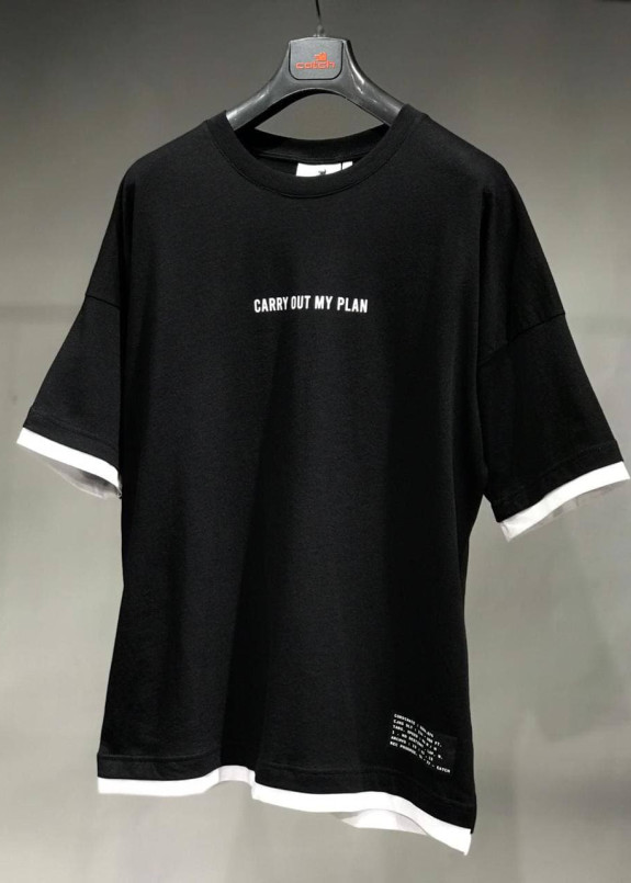 Футболка черная carry out my plan MFStore Изображение Футболка черная carry out my plan MFStore