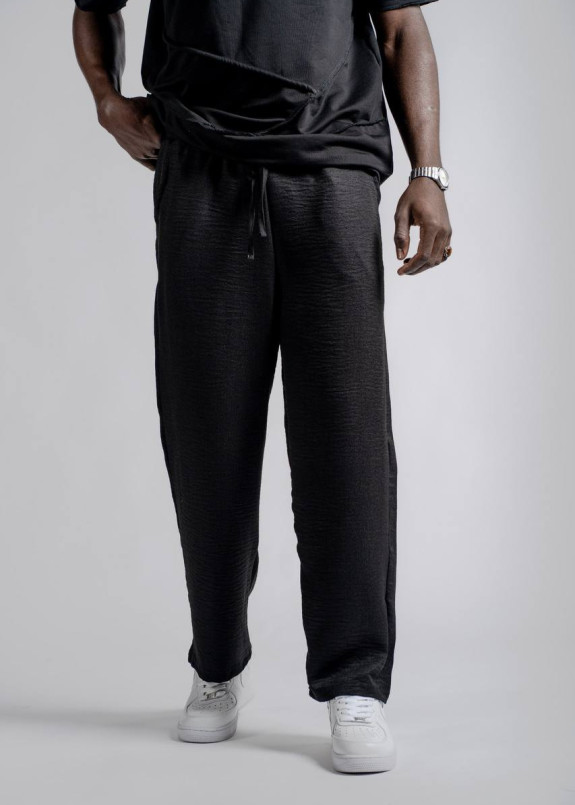 Брюки вільного крою прямі чорні MFStore Изображение Брюки вільного крою прямі чорні MFStore