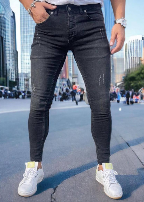 Джинси чоловічі вузькі до низу темно-сірі MFStore Изображение Джинси чоловічі вузькі до низу темно-сірі MFStore