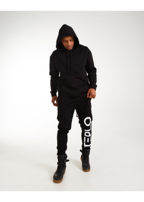 Худи мужское принт TEPLO черное Изображение Худи мужское принт TEPLO черное