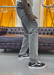 Изображение Стильні виварені прямі штани сірі MFStore