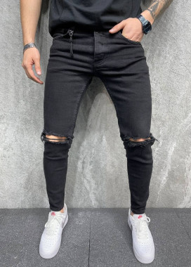 Джинсы с дырками на коленях MFStore Изображение Джинсы с дырками на коленях MFStore