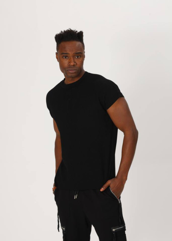 Футболка базова з укороченим рукавом чорна MFStore Изображение Футболка базова з укороченим рукавом чорна MFStore