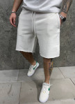 Шорти оверсайз чоловічі з необробленим краєм білі MFStore Изображение Шорти оверсайз чоловічі з необробленим краєм білі MFStore