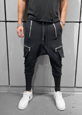 Штани галіфе с боковими карманами чорні MFStore Изображение Штани галіфе с боковими карманами чорні MFStore