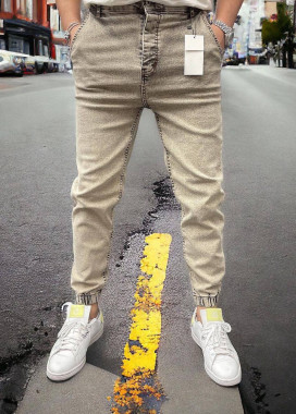 Джогери під пояс на манжетах пудра MFStore Изображение Джогери під пояс на манжетах пудра MFStore