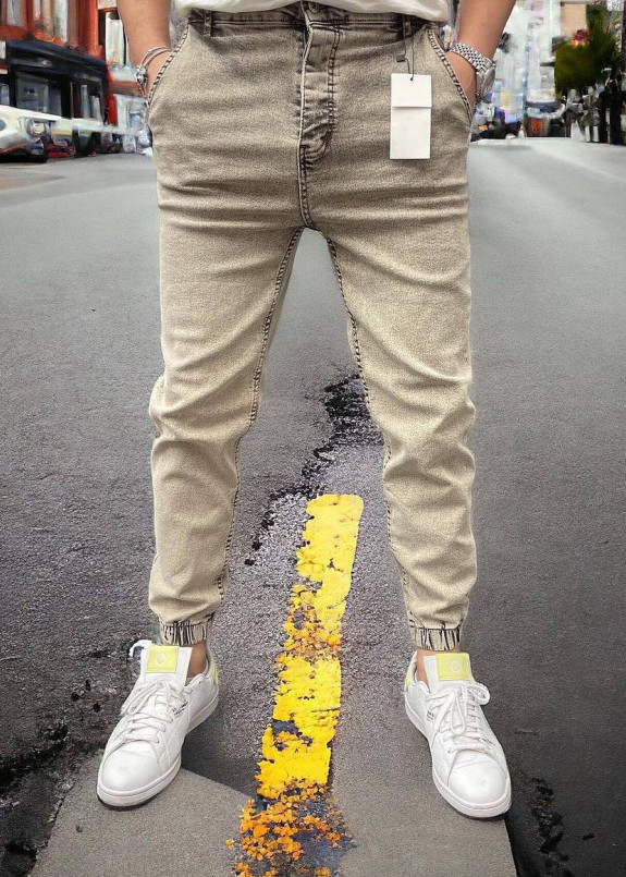 Джогери під пояс на манжетах пудра MFStore Изображение Джогери під пояс на манжетах пудра MFStore