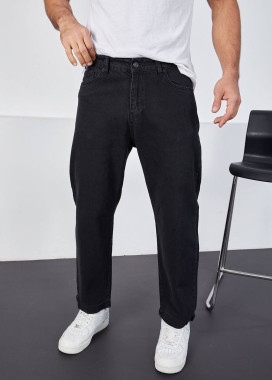 Джинси прямі з липучками знизу чорні MFStore Изображение Джинси прямі з липучками знизу чорні MFStore
