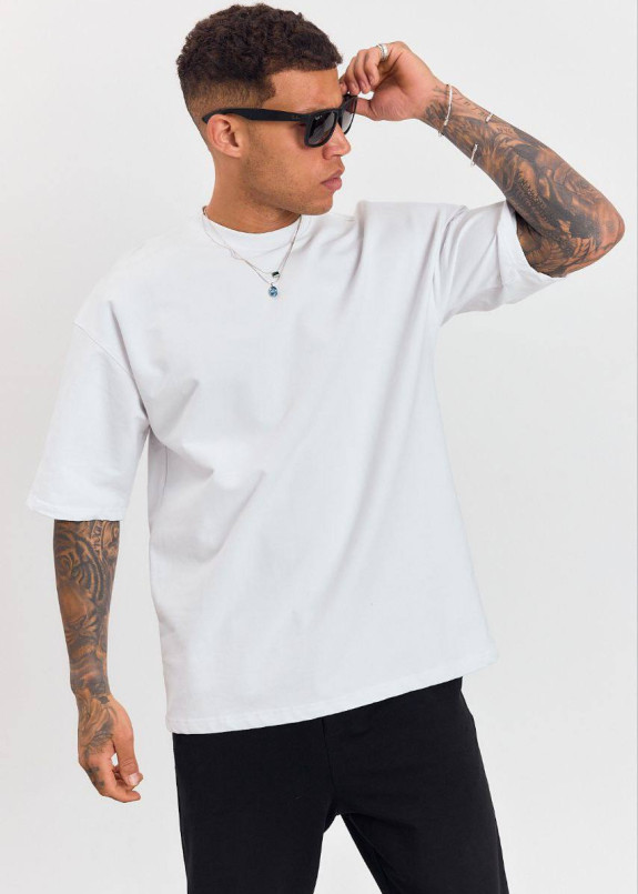 Футболка оверсайз базова біла MFStore Изображение Футболка оверсайз базова біла MFStore