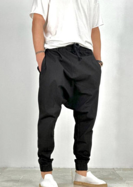 Изображение Дизайнерські брюки-галіфе чорні MFStore