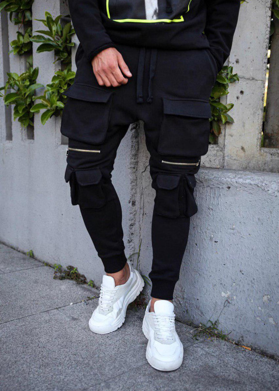 Брюки с накладными карманами и молниями Mfstore Изображение Брюки с накладными карманами и молниями Mfstore