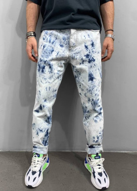 Джинсы с пятнистым эффектом MFStore Изображение Джинсы с пятнистым эффектом MFStore